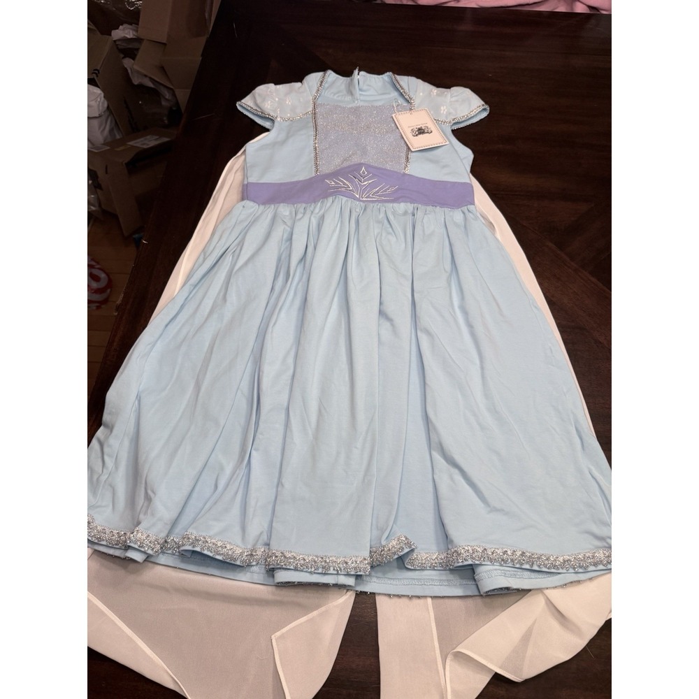 Only Little Once Ice Queen Dress Cape Size 12 NWT Elsa Frozen